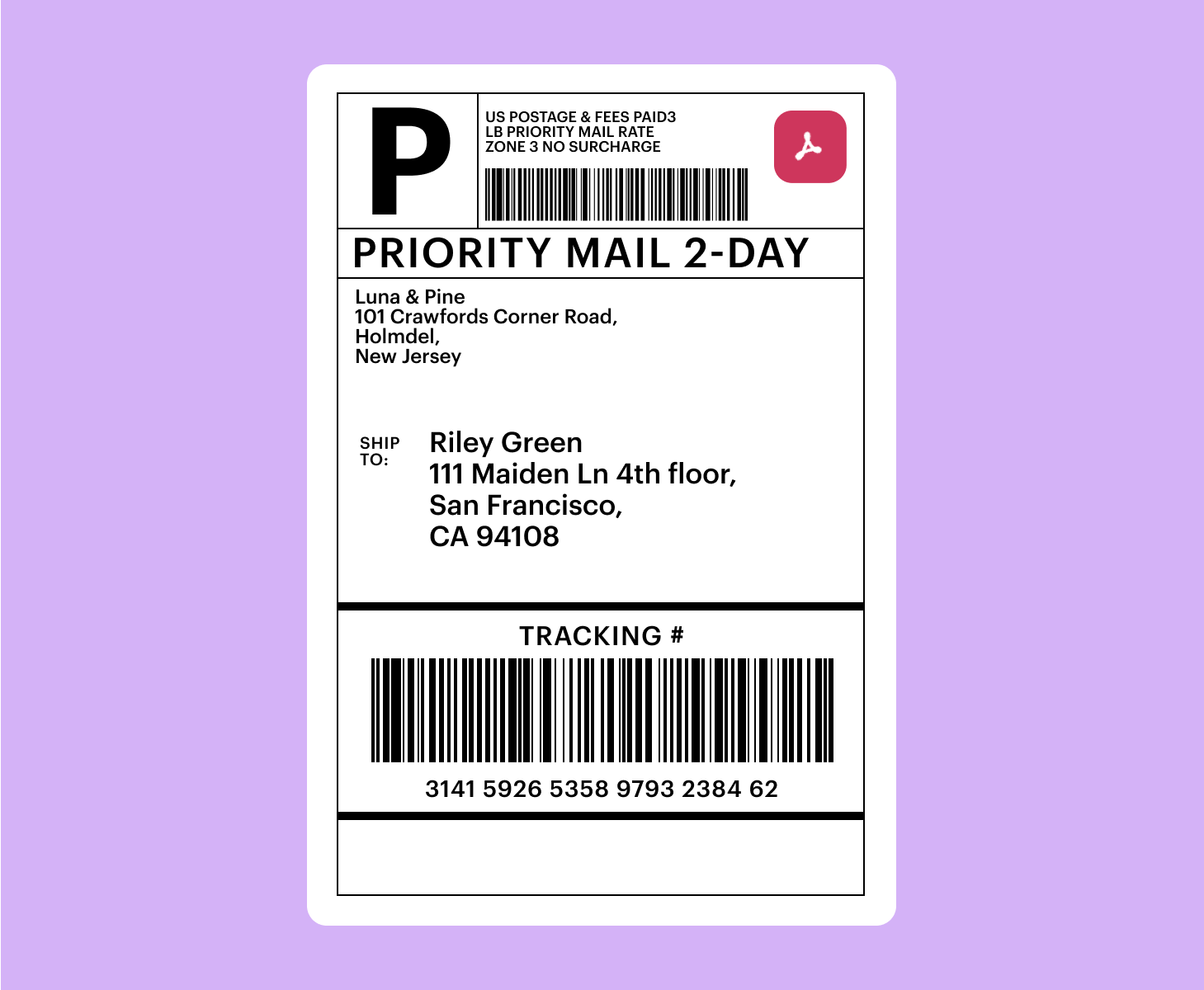 Create return label